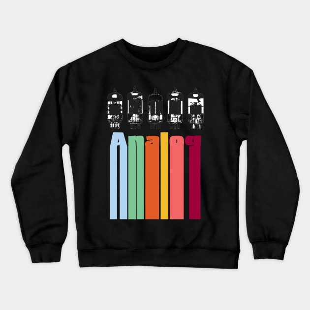 Analog Tubes Retro Stripes Crewneck Sweatshirt by Analog Designs